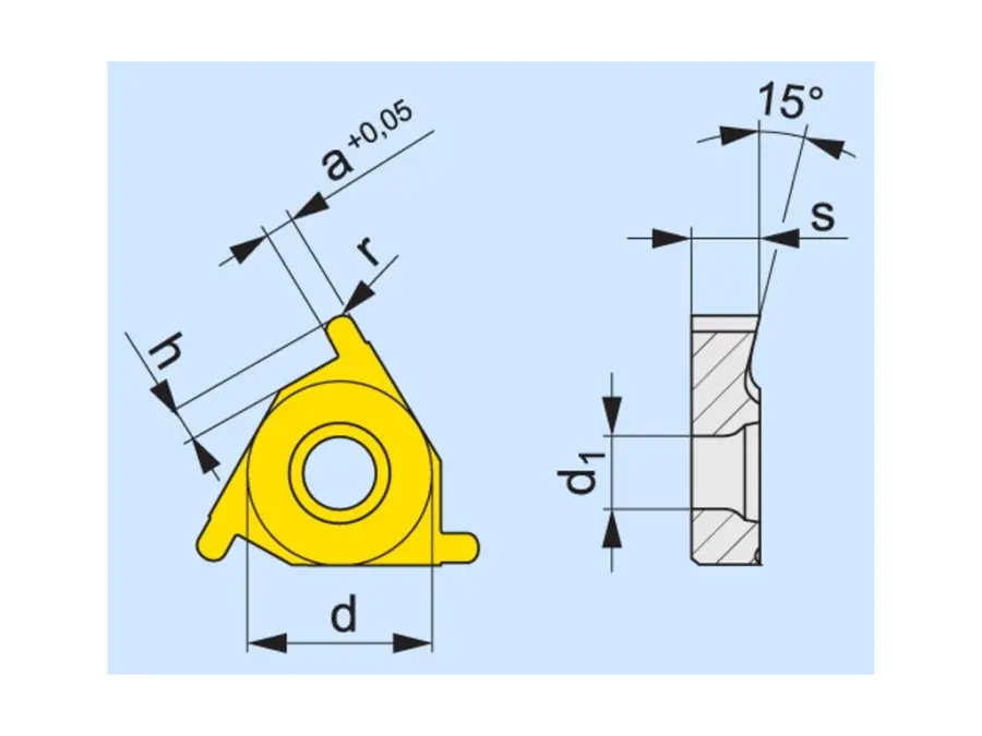 Soustružnické VBD závitové + zapichovací TN 11NL